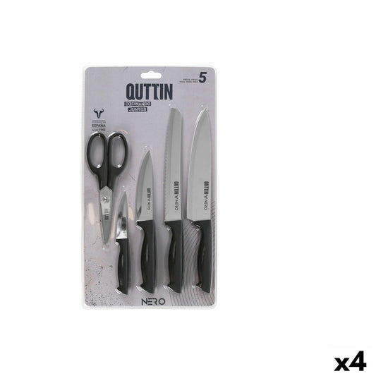 Kitchen Set Quttin Nero Black 5 Pieces (4 Units) Quttin