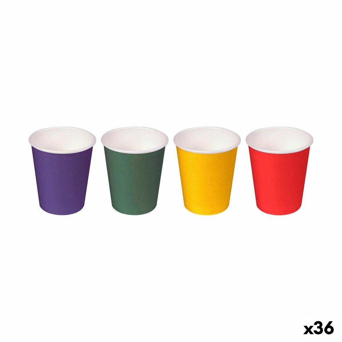 Set of Shot Glasses Algon Disposable Cardboard Multicolour 20 Pieces 50 ml (36 Units) Algon