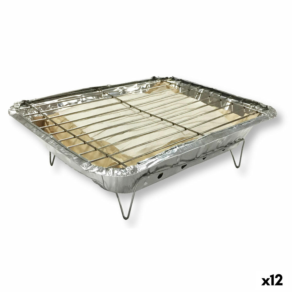 Disposable Barbecue Algon instant 24 x 31 x 6 cm (12 Units) Algon