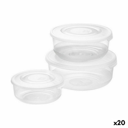 Set of lunch boxes Tontarelli Family Circular 3 Pieces (20 Units) Tontarelli