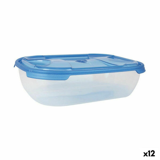 Set of lunch boxes Tontarelli Nuvola 1,15 L Blue Rectangular 3 Pieces (12 Units) Tontarelli