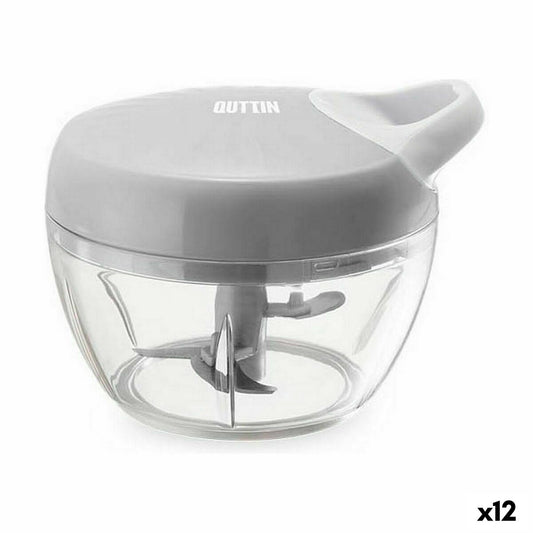 Manual mini chopper with pull cord Quttin 14 x 10,5 cm (12 Units) Quttin