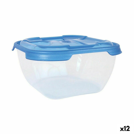 Set of lunch boxes Tontarelli Nuvola 2 L Blue Squared 2 Pieces (12 Units) Tontarelli