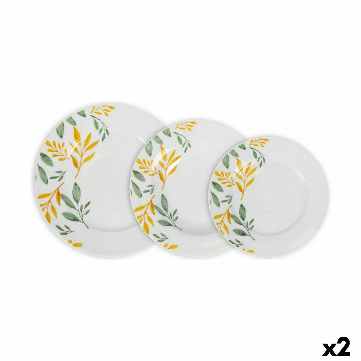 Dinnerware Set La Mediterránea Bolonia Circular 12 Pieces (2 Units) La Mediterránea