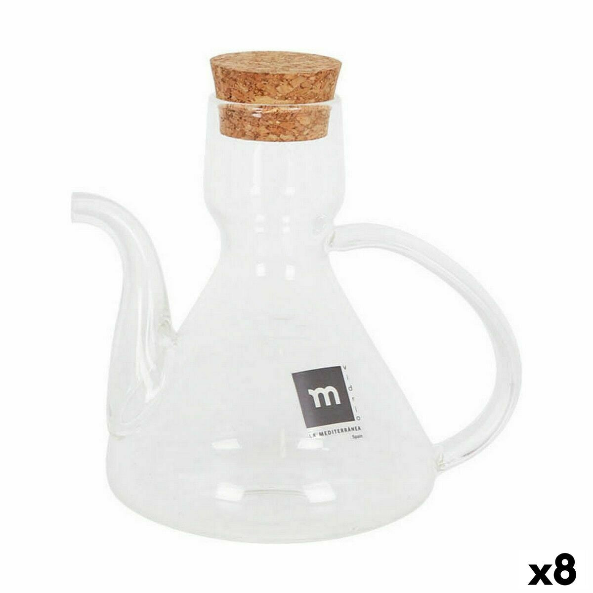 Cruet La Mediterránea Bell 275 ml Silicone Borosilicate Glass (8 Units) La Mediterránea