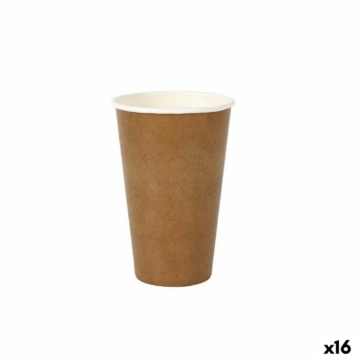 Set of glasses Algon Disposable kraft paper 15 Pieces 450 ml (16 Units) Algon