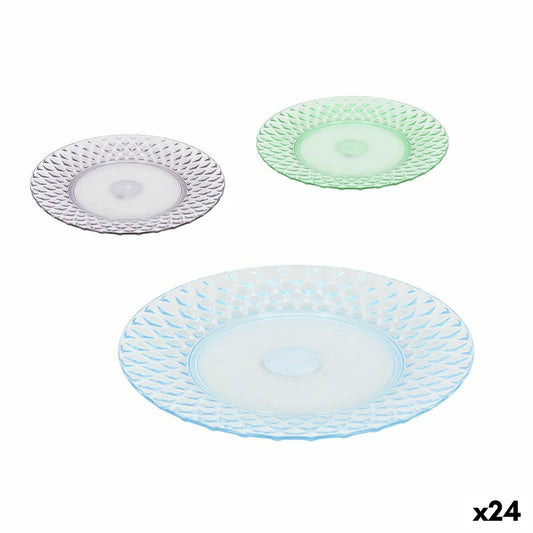 Flat Plate La Mediterránea Plastic 19 x 19 x 2 cm (24 Units) La Mediterránea