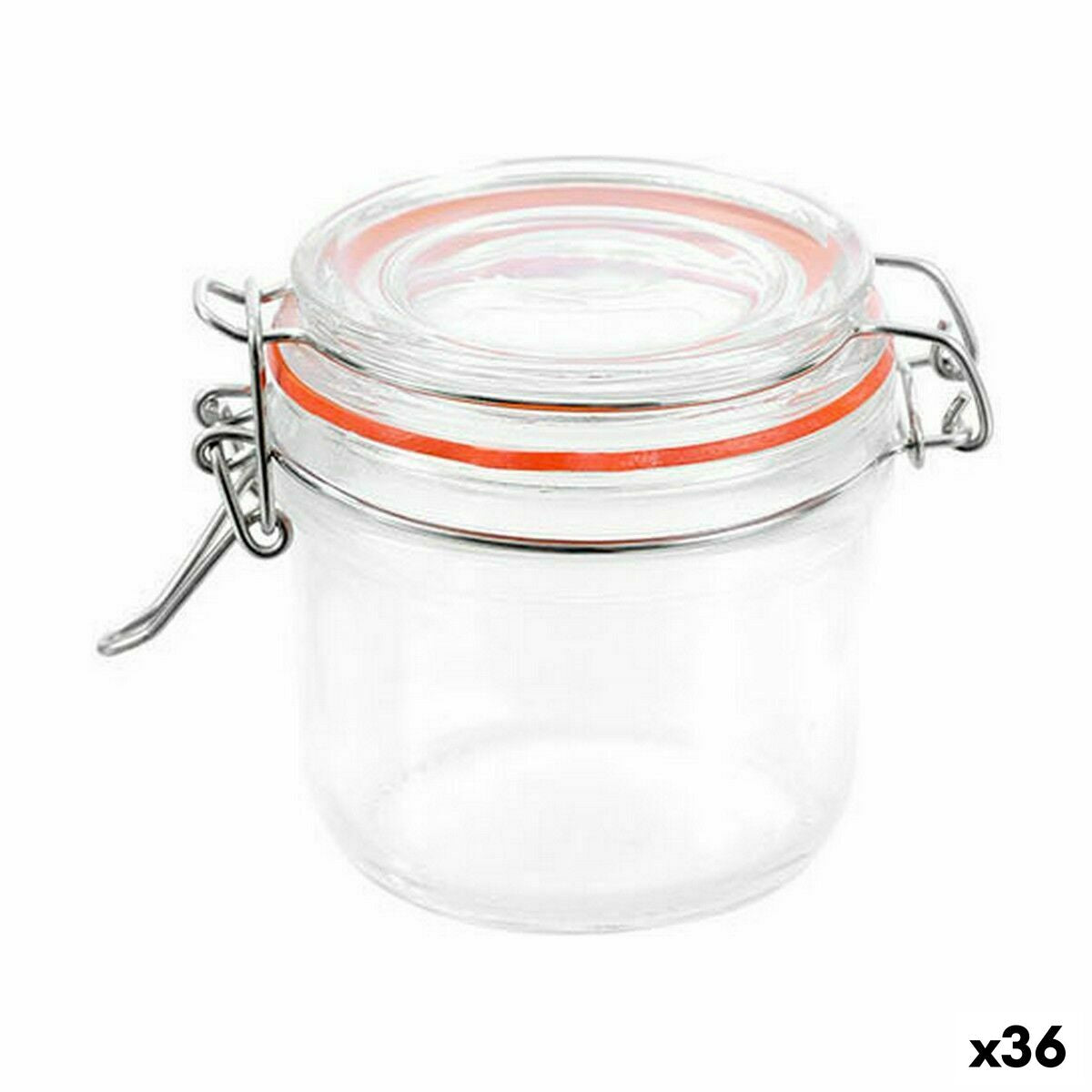 Jar La Mediterránea Hermetic Glass 180 ml (36 Units) La Mediterránea