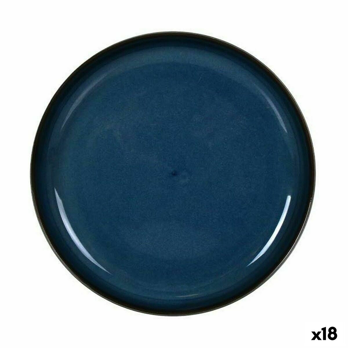 Snack tray La Mediterránea Chester Blue Circular 19,6 x 2,2 cm (18 Units) La Mediterránea