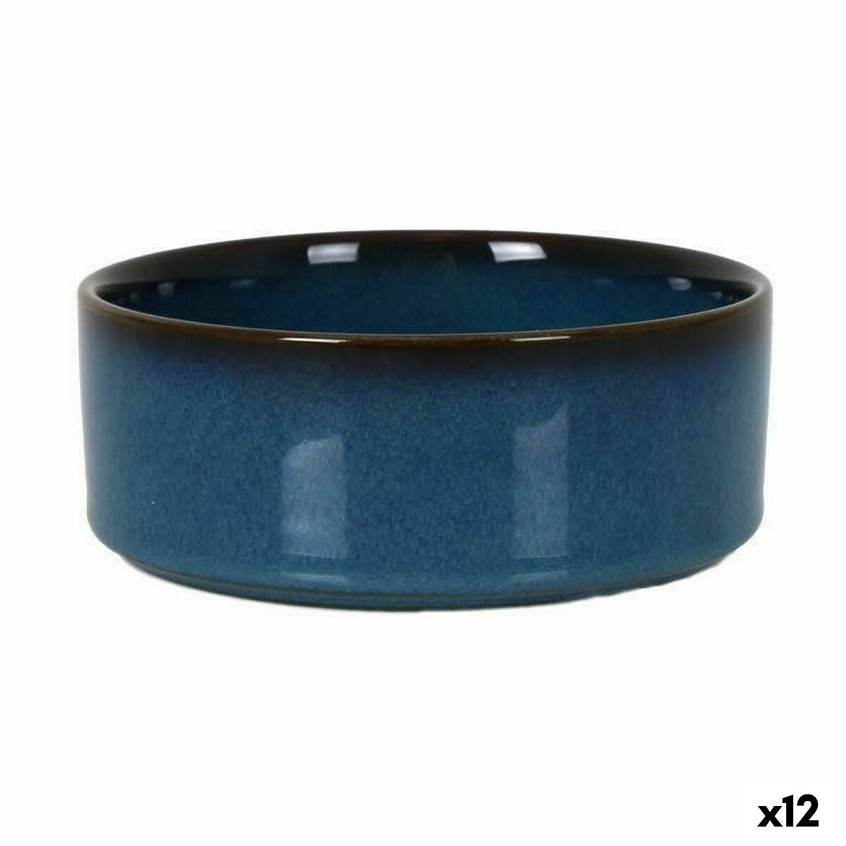 Bowl La Mediterránea Chester Blue 20 x 4 cm (12 Units) La Mediterránea