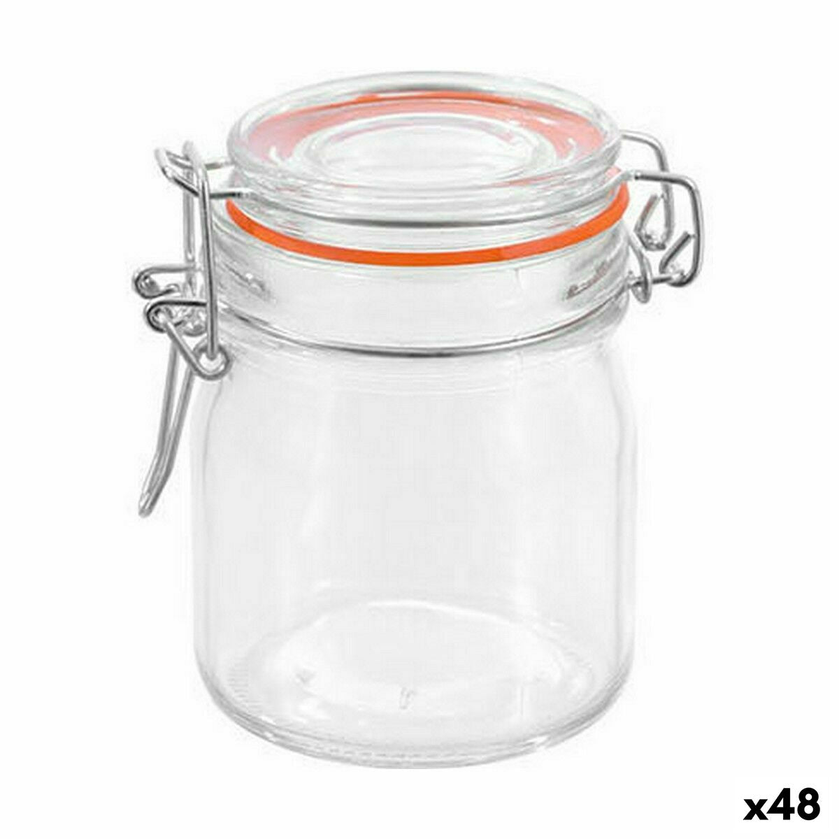 Jar La Mediterránea Hermetic Glass 150 ml (48 Units) La Mediterránea