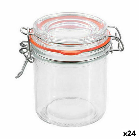 Jar La Mediterránea Hermetic Glass 250 ml (24 Units) La Mediterránea