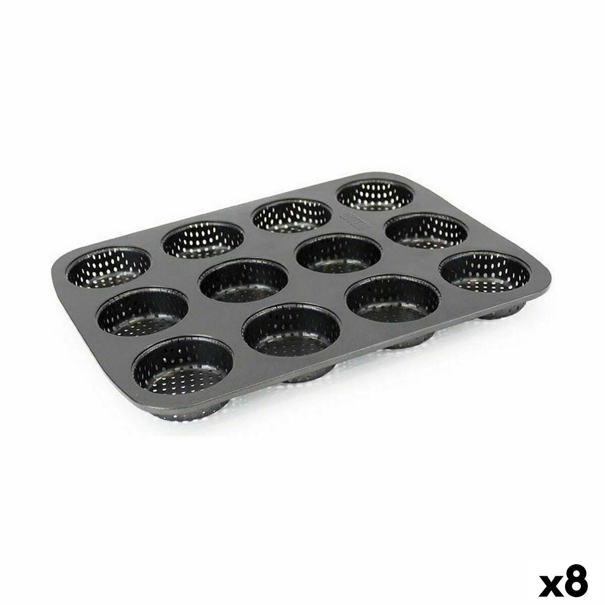 Tartlets tin Quttin 29 x 22 x 2,2 cm Drilled (8 Units) Quttin