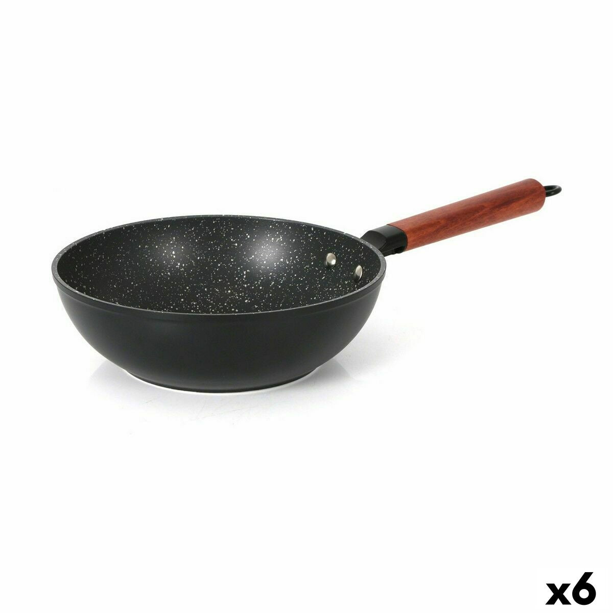 Wok Pan Quttin Doha Toughened aluminium 50 x 28 x 9 cm (6 Units) Quttin