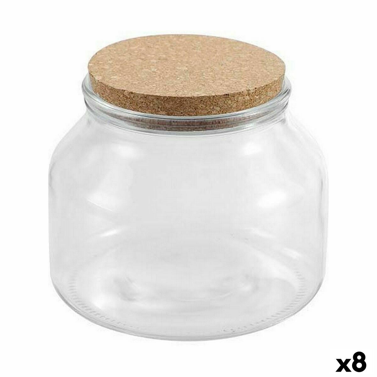 Jar La Mediterránea 1,6 L Glass (8 Units) La Mediterránea