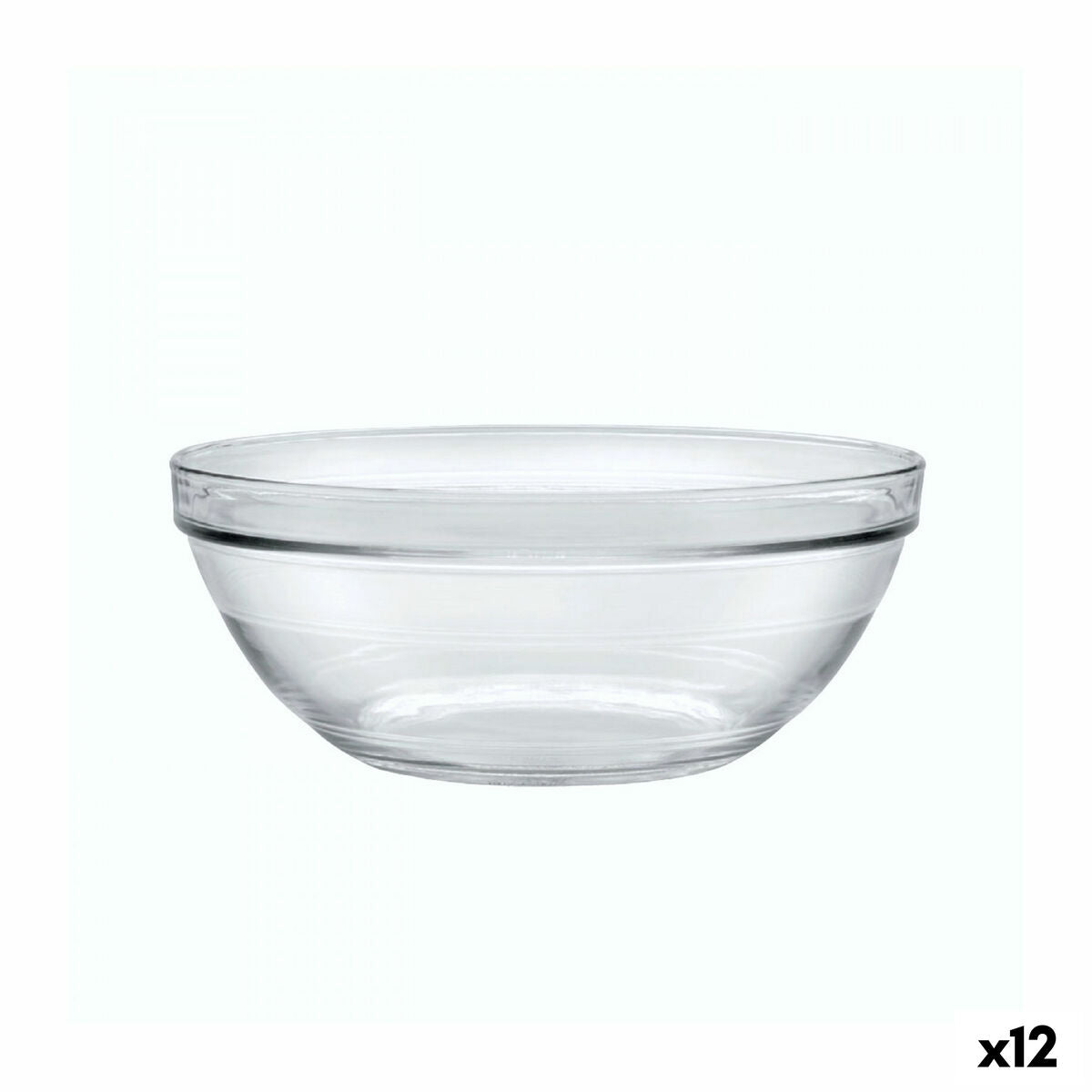 Salad Bowl Duralex Lys Transparent 3,55 L (12 Units) Duralex