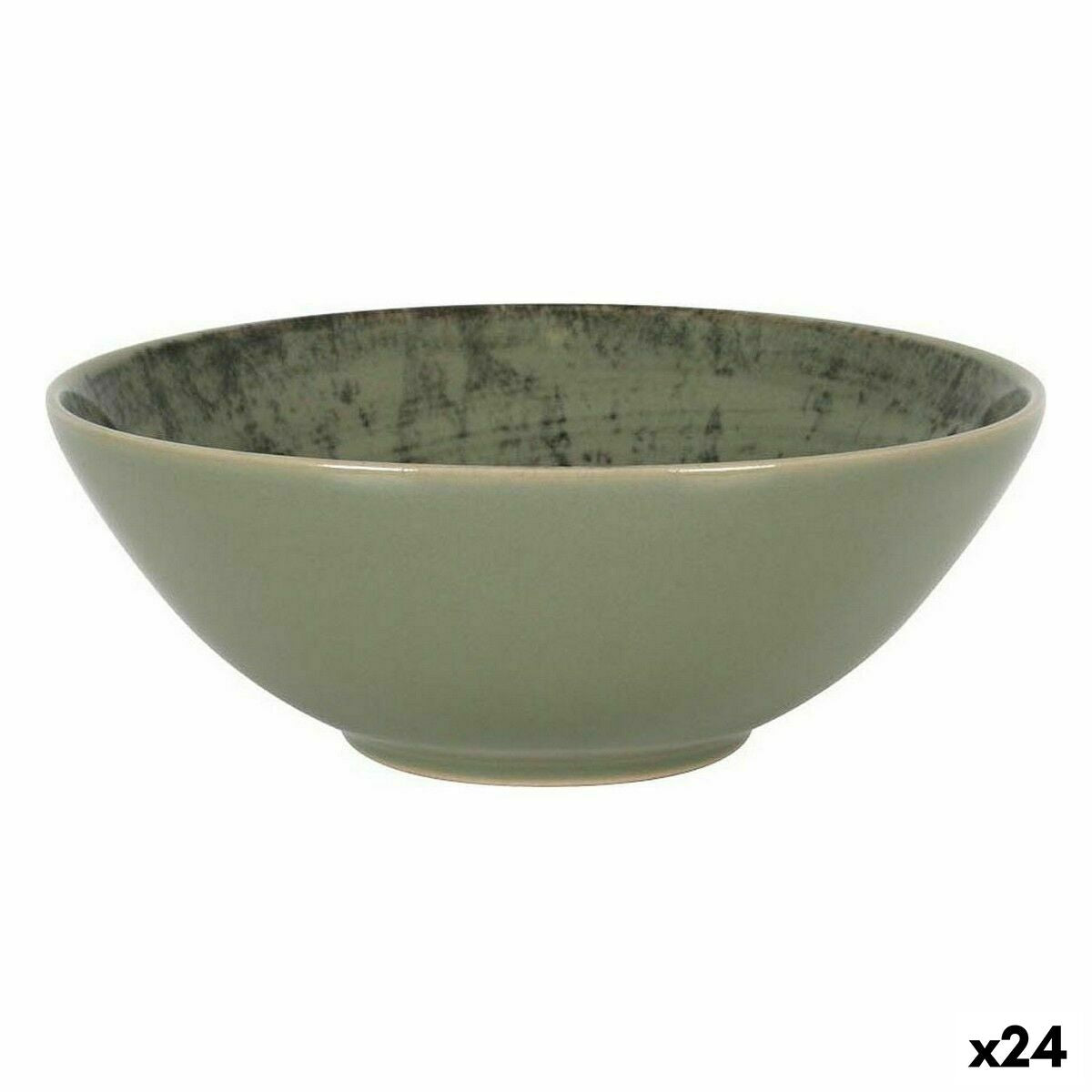 Bowl La Mediterránea Aspe Green Ø 16,3 x 6,1 cm (24 Units) La Mediterránea