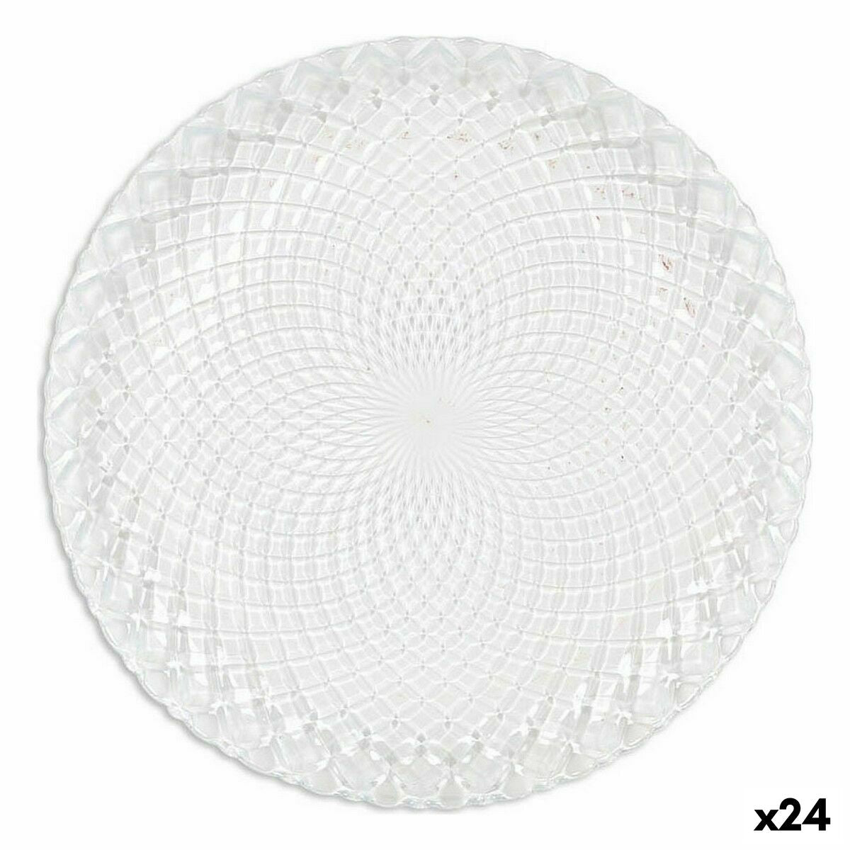 Dessert Dish La Mediterránea Diamond ø 19 x 1,7 cm (24 Units) La Mediterránea