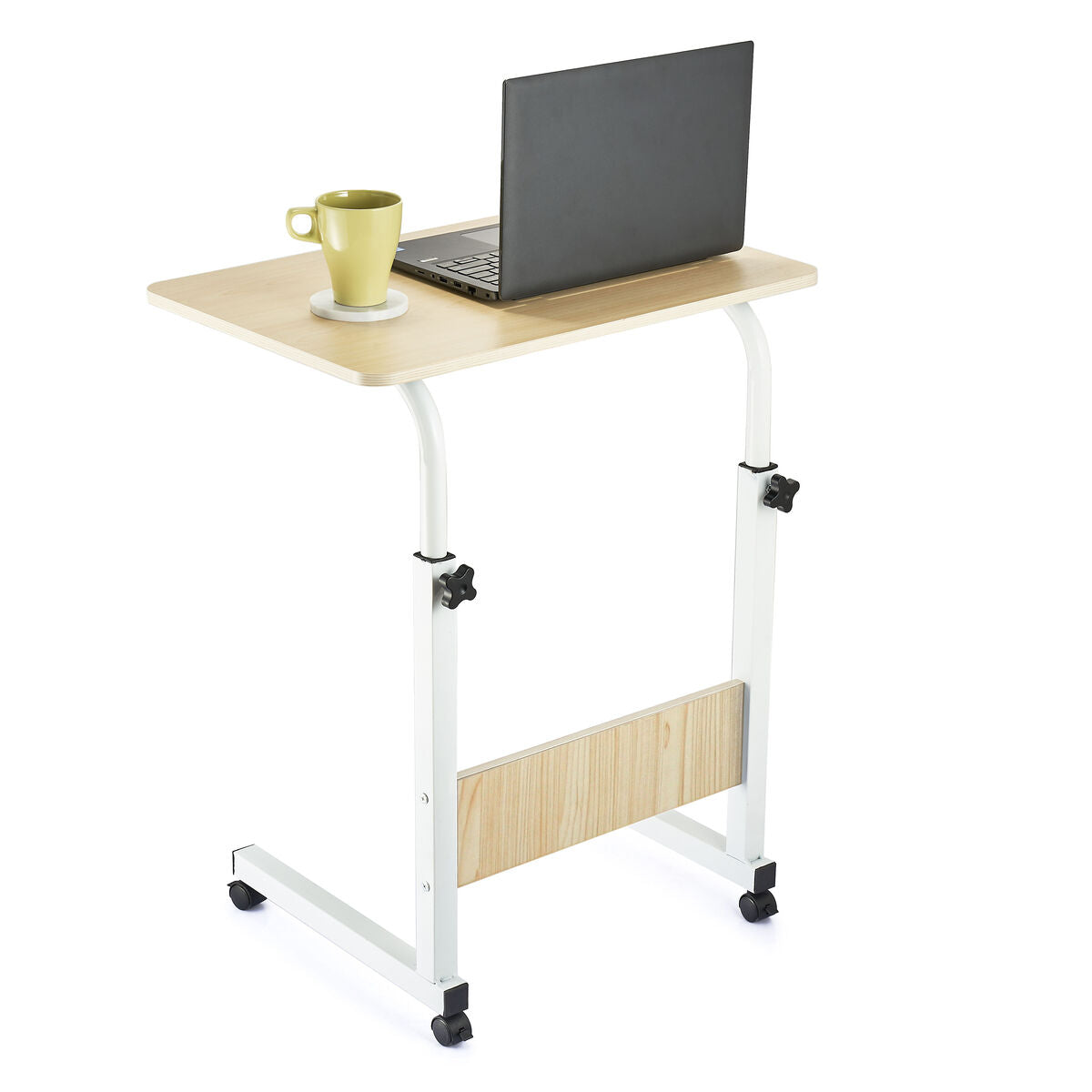 Folding Side Table Confortime Wood Metal 50 x 40 x 65 cm (3 Units) Confortime