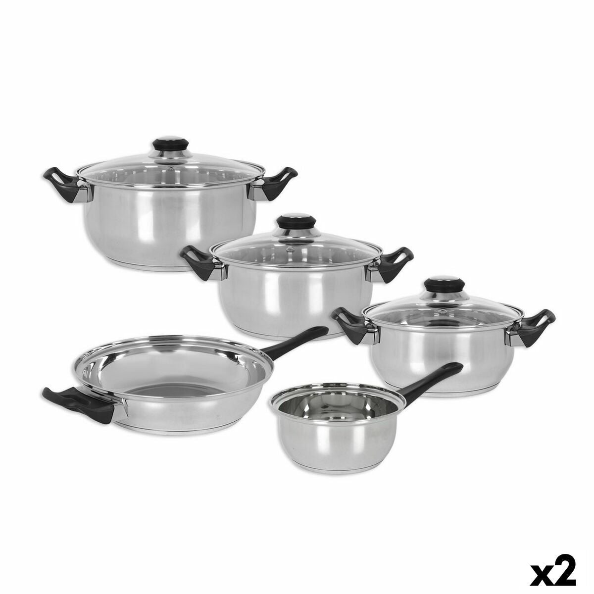 Cookware Quttin Genova 8 Pieces (2 Units) Quttin