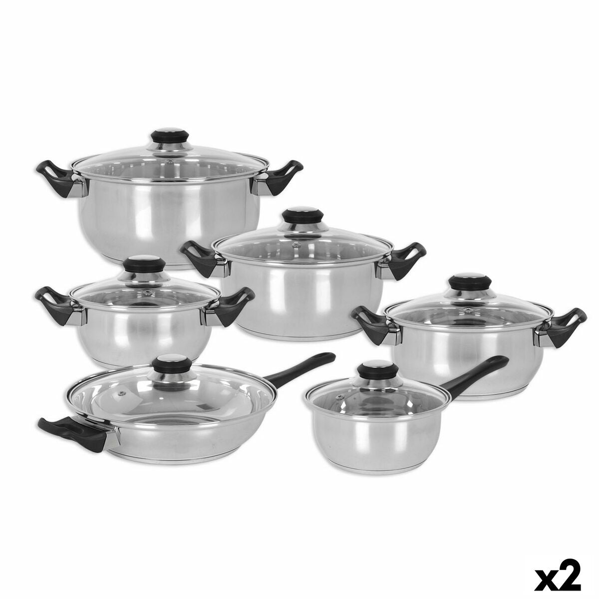 Cookware Quttin Genova 12 Pieces (2 Units) Quttin