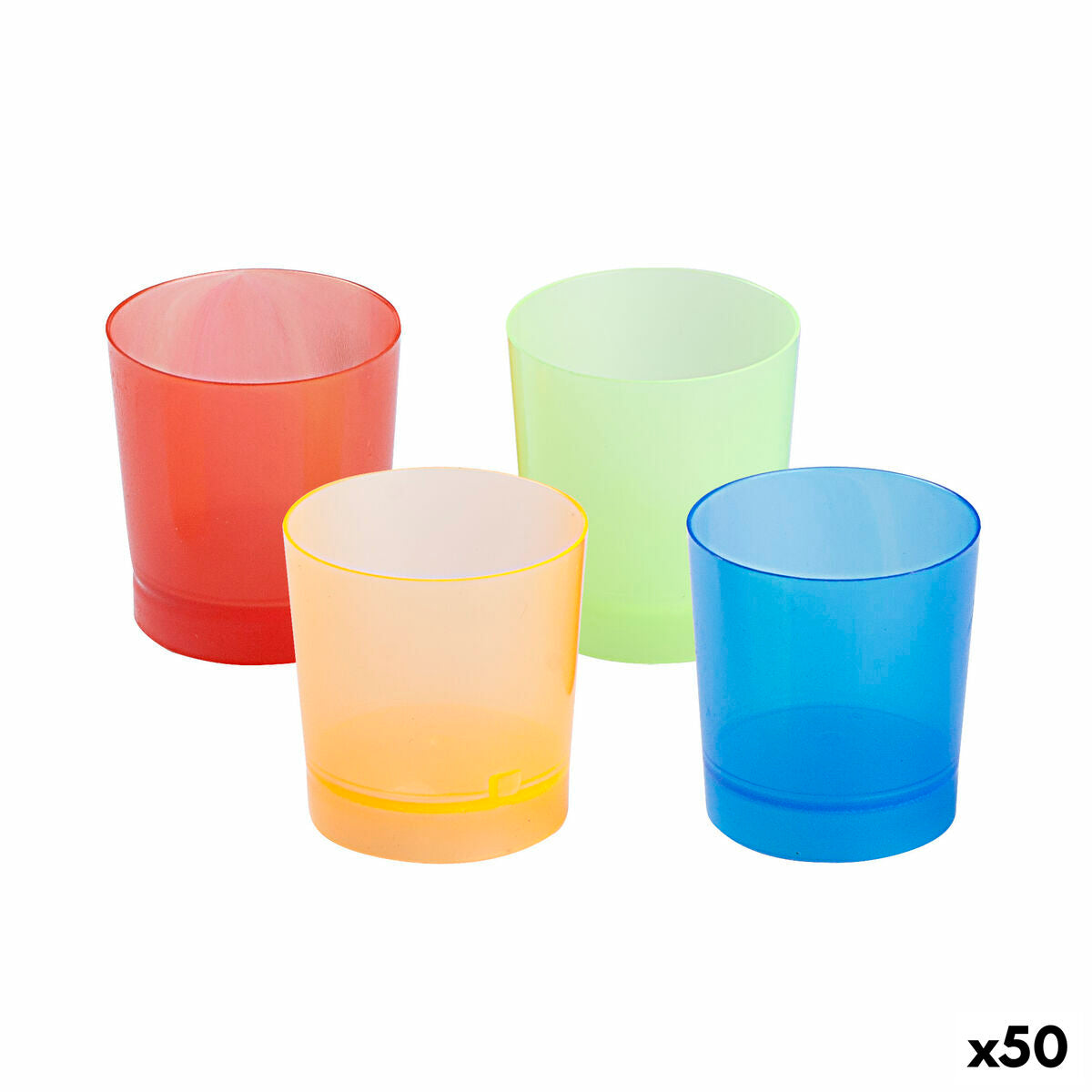 Set of Shot Glasses Algon Reusable 10 Pieces 35 ml (50 Units) Algon