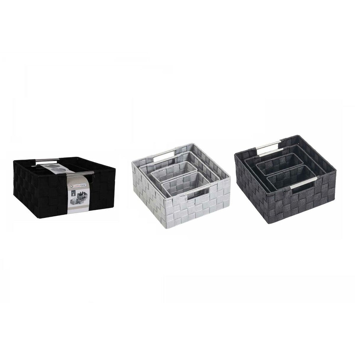 Basket set Confortime polypropylene 4 Pieces (6 Units) Confortime