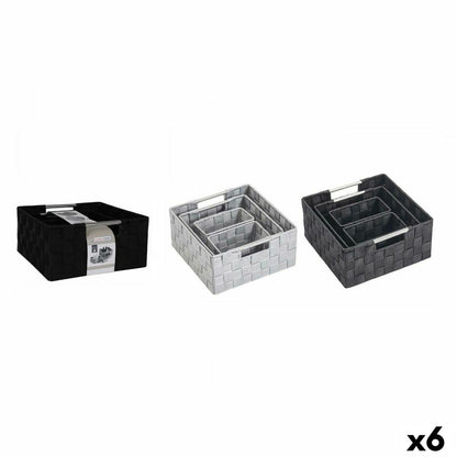 Basket set Confortime polypropylene 4 Pieces (6 Units) Confortime