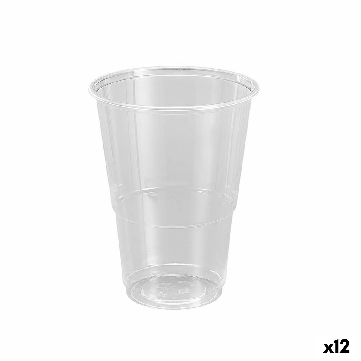 Set of reusable glasses Algon Plastic Transparent 25 Pieces 500 ml (12 Units) Algon