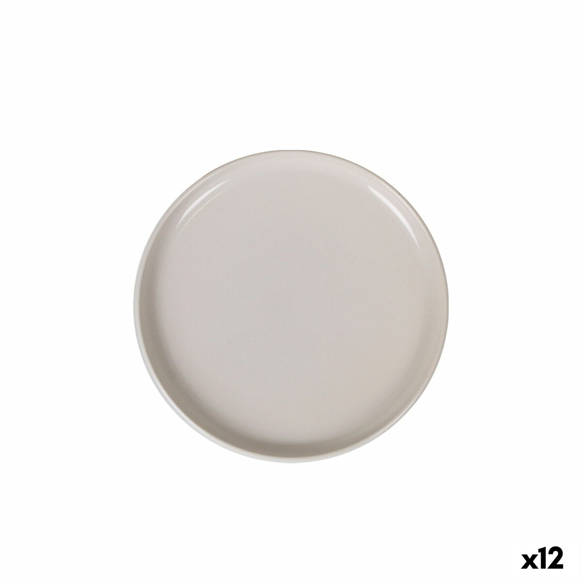 Snack tray La Mediterránea Ivory Circular Ø 25 x 2,6 cm (12 Units) La Mediterránea