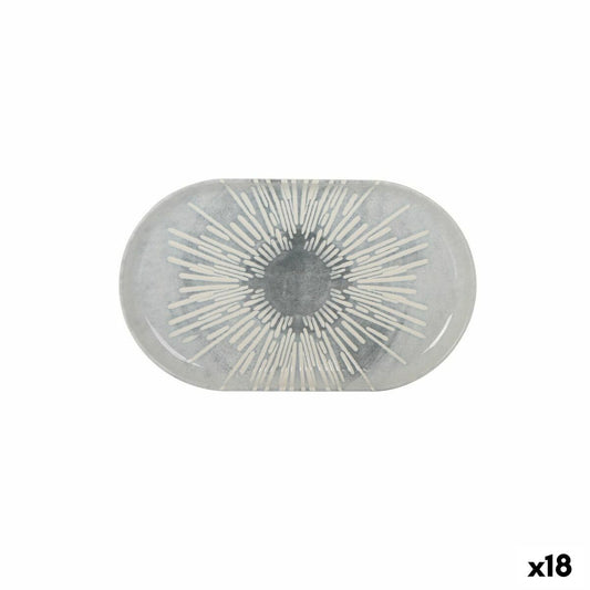 Snack tray La Mediterránea Ivar Oval 25 x 15 x 2,2 cm (18 Units) La Mediterránea