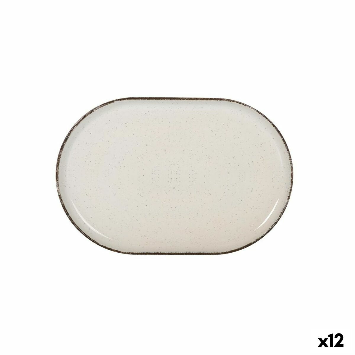 Snack tray La Mediterránea Anllo Oval 30 x 20 x 2,5 cm (12 Units) La Mediterránea