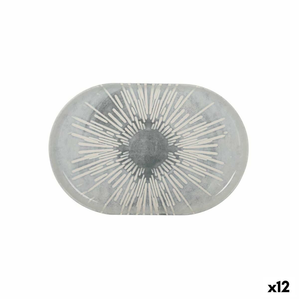 Snack tray La Mediterránea Ivar Oval 30 x 20 x 2,5 cm (12 Units) La Mediterránea