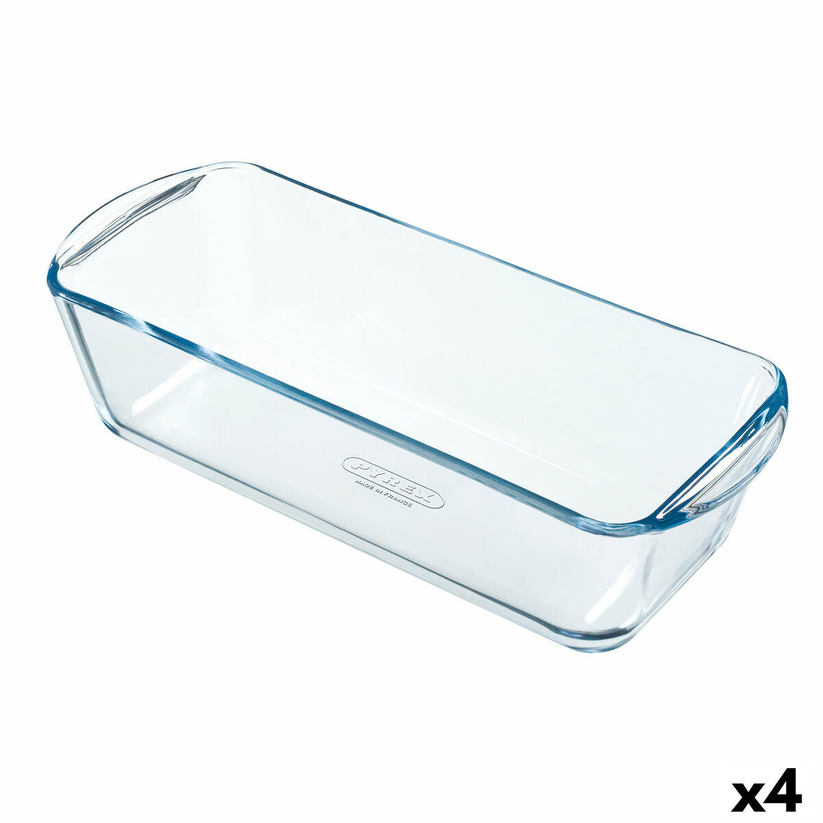 Oven Mould Pyrex Classic Vidrio Rectangular Transparent 32 x 12 x 8 cm (4 Units) Pyrex