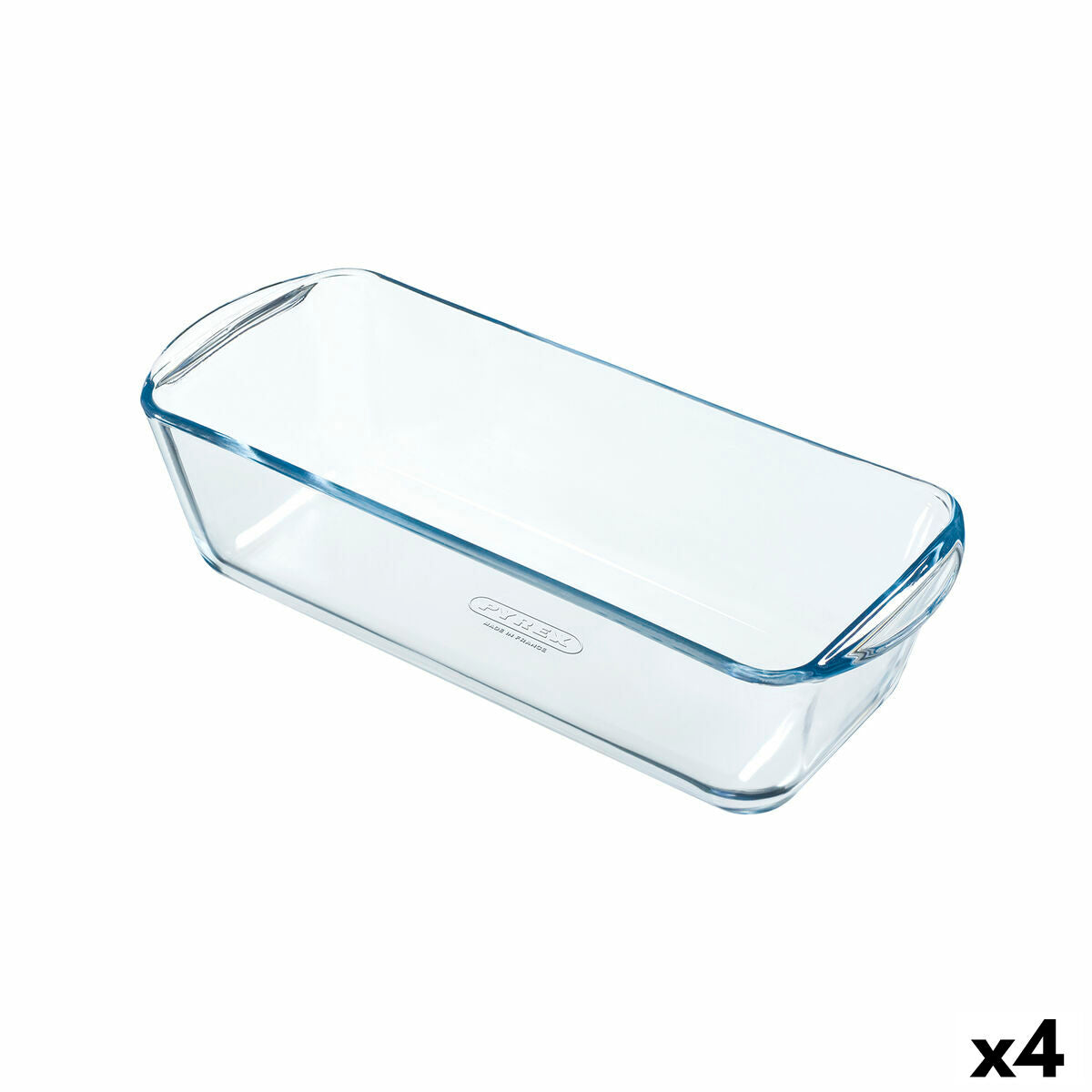 Oven Mould Pyrex Classic Vidrio Rectangular Transparent Glass 28 x 11 x 8 cm (4 Units) Pyrex