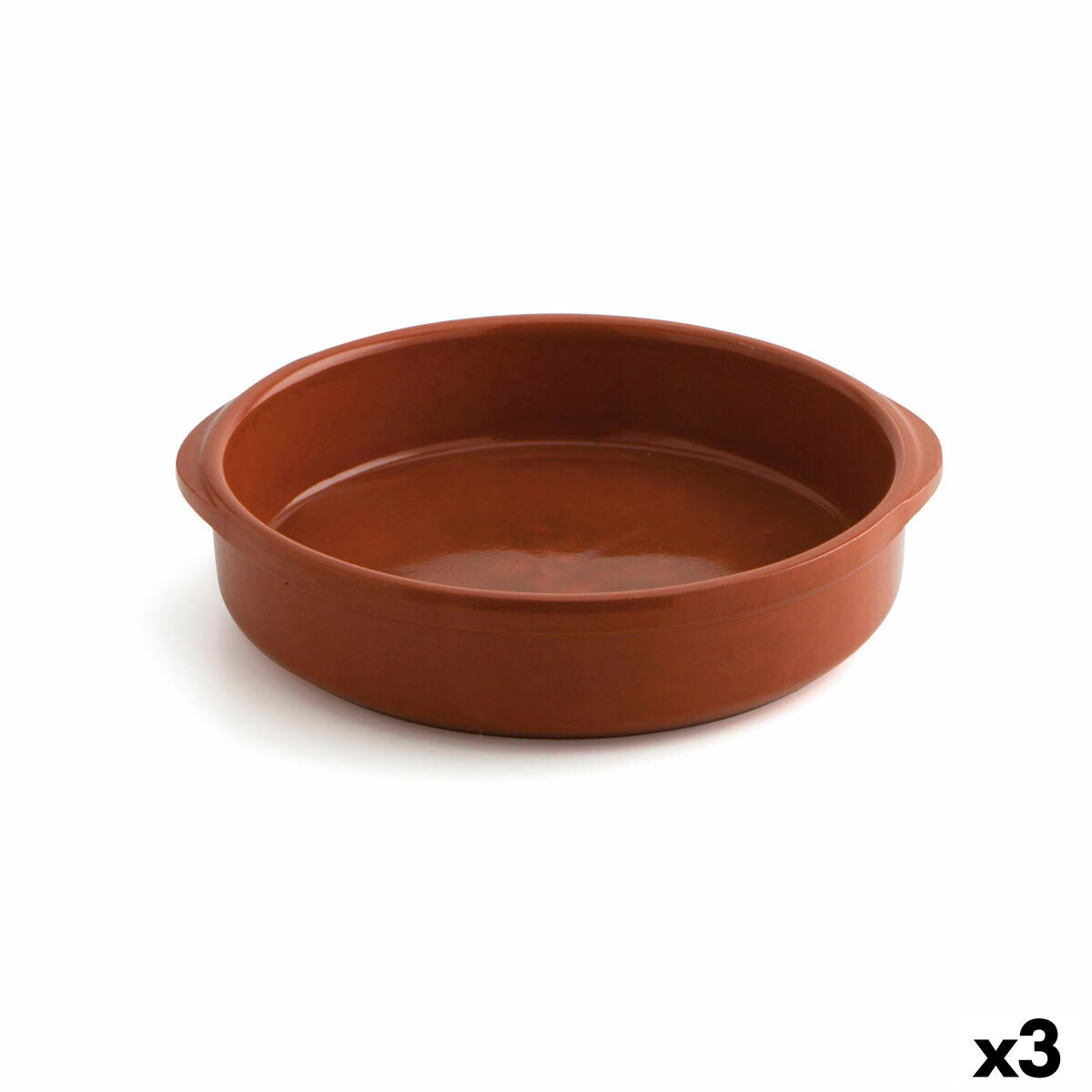 Saucepan Raimundo Ceramic Brown (Ø 32 cm) (3 Units) Raimundo