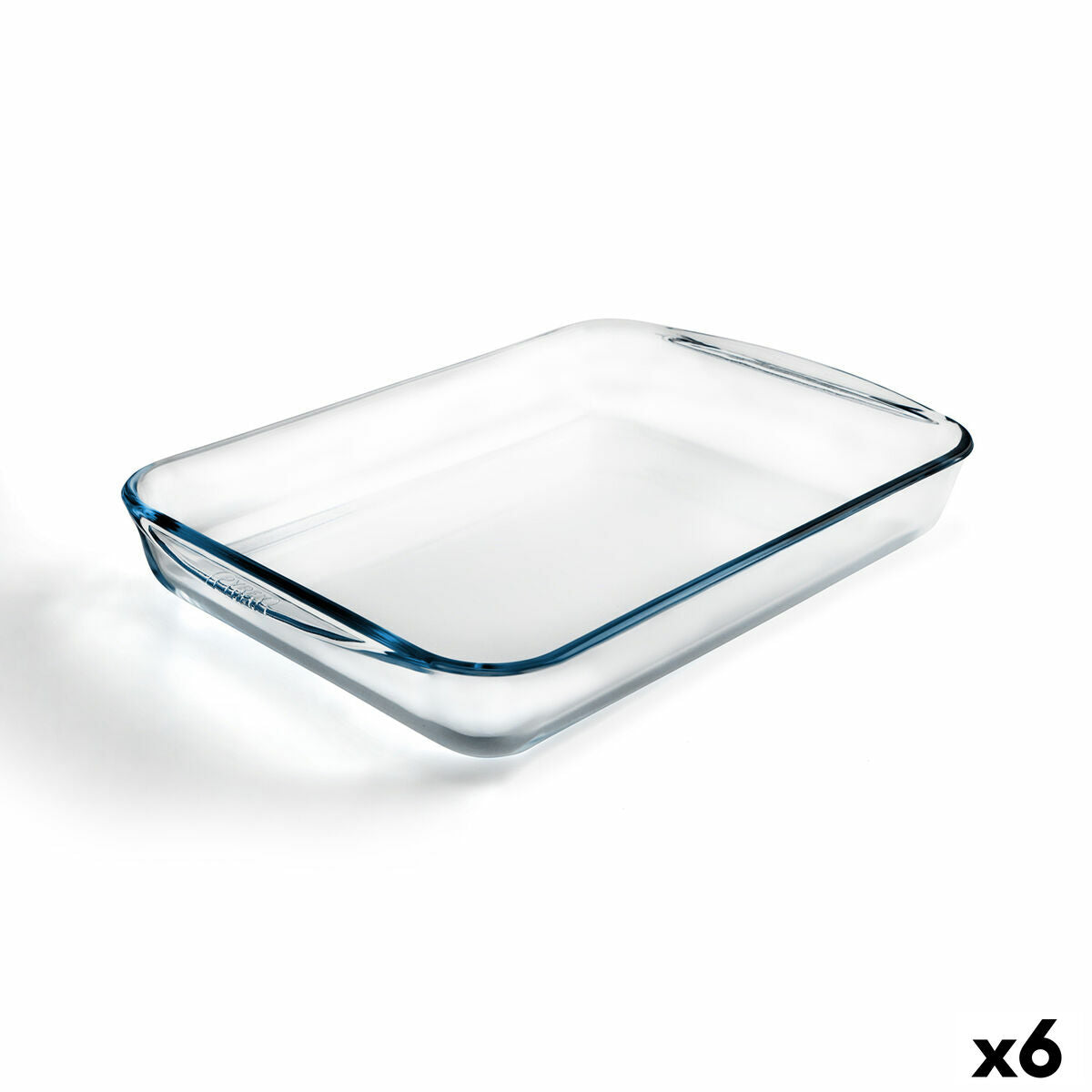 Oven Dish Pyrex Classic Vidrio Transparent Glass Rectangular 40 x 27 x 6 cm (6 Units) Pyrex