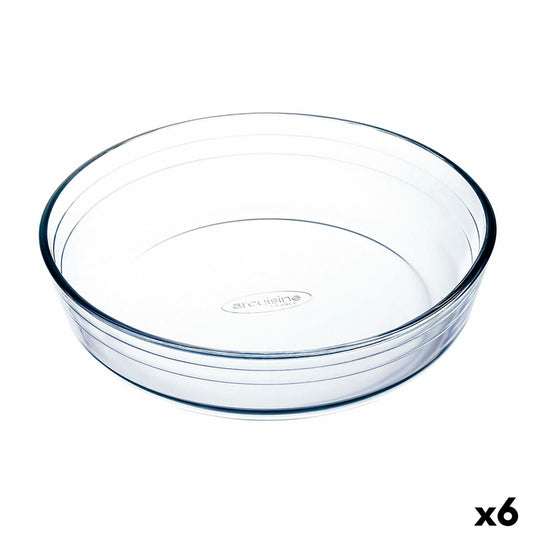 Cake Mould Ô Cuisine Ocuisine Vidrio Transparent Glass Circular 23 x 23 x 6 cm 6 Units Ô Cuisine