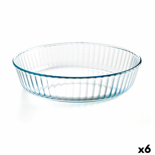 Oven Mould Ô Cuisine Circular 26 x 26 x 5,9 cm Transparent (6 Units) Ô Cuisine