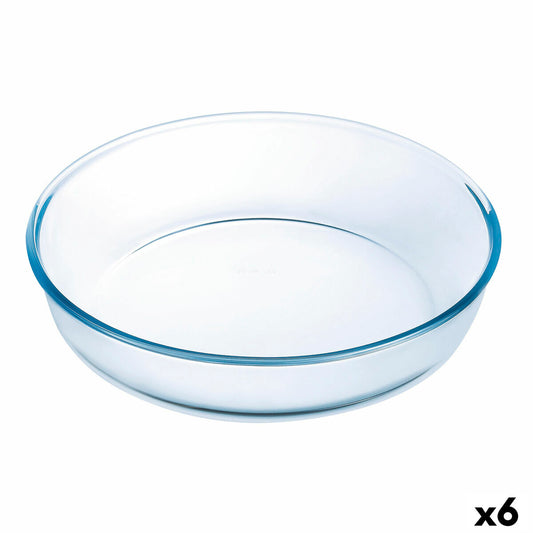 Cake Mould Ô Cuisine Ocuisine Vidrio Transparent Glass Circular 26 x 26 x 6 cm 6 Units Ô Cuisine