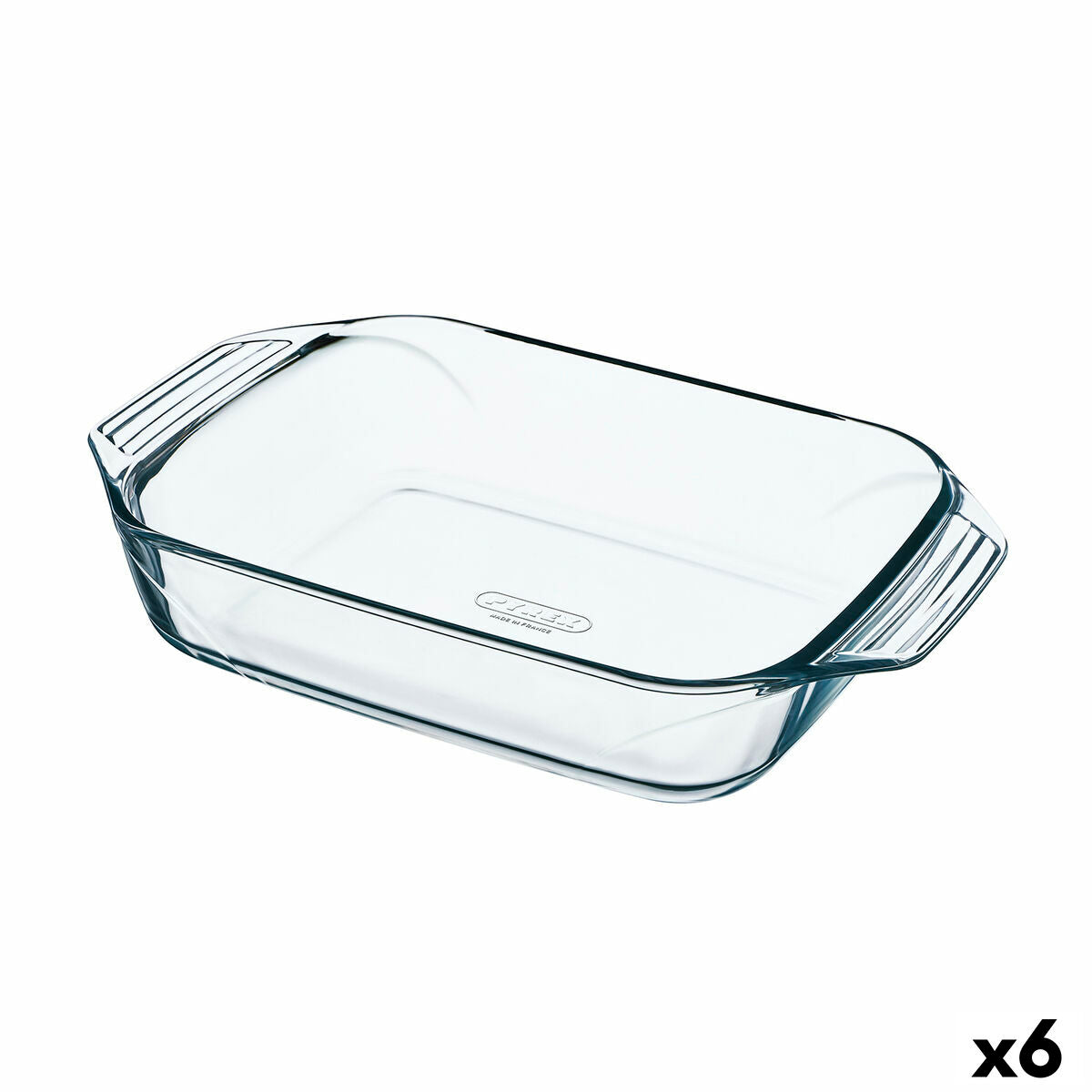 Oven Dish Pyrex Irresistible Transparent Glass Rectangular 27,5 x 16,9 x 6 cm (6 Units) Pyrex