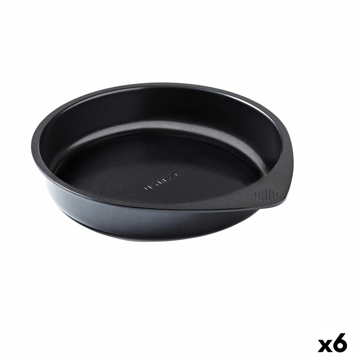 Molde para Tartas Pyrex Magic Negro Metal Circular 20 cm 6 Unidades