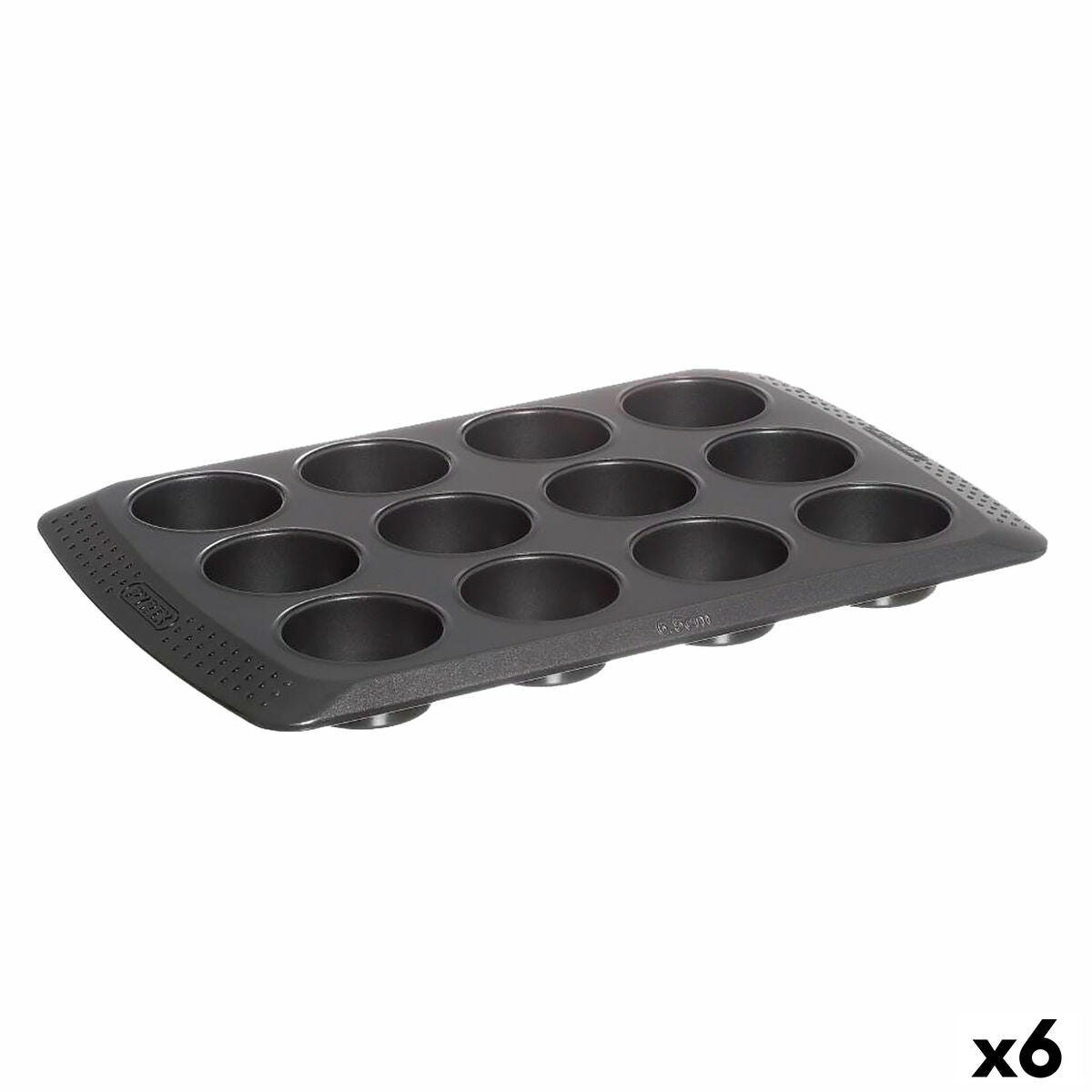 Tartlets tin Pyrex Magic Black 31 x 26 x 4 cm (6 Units) Pyrex