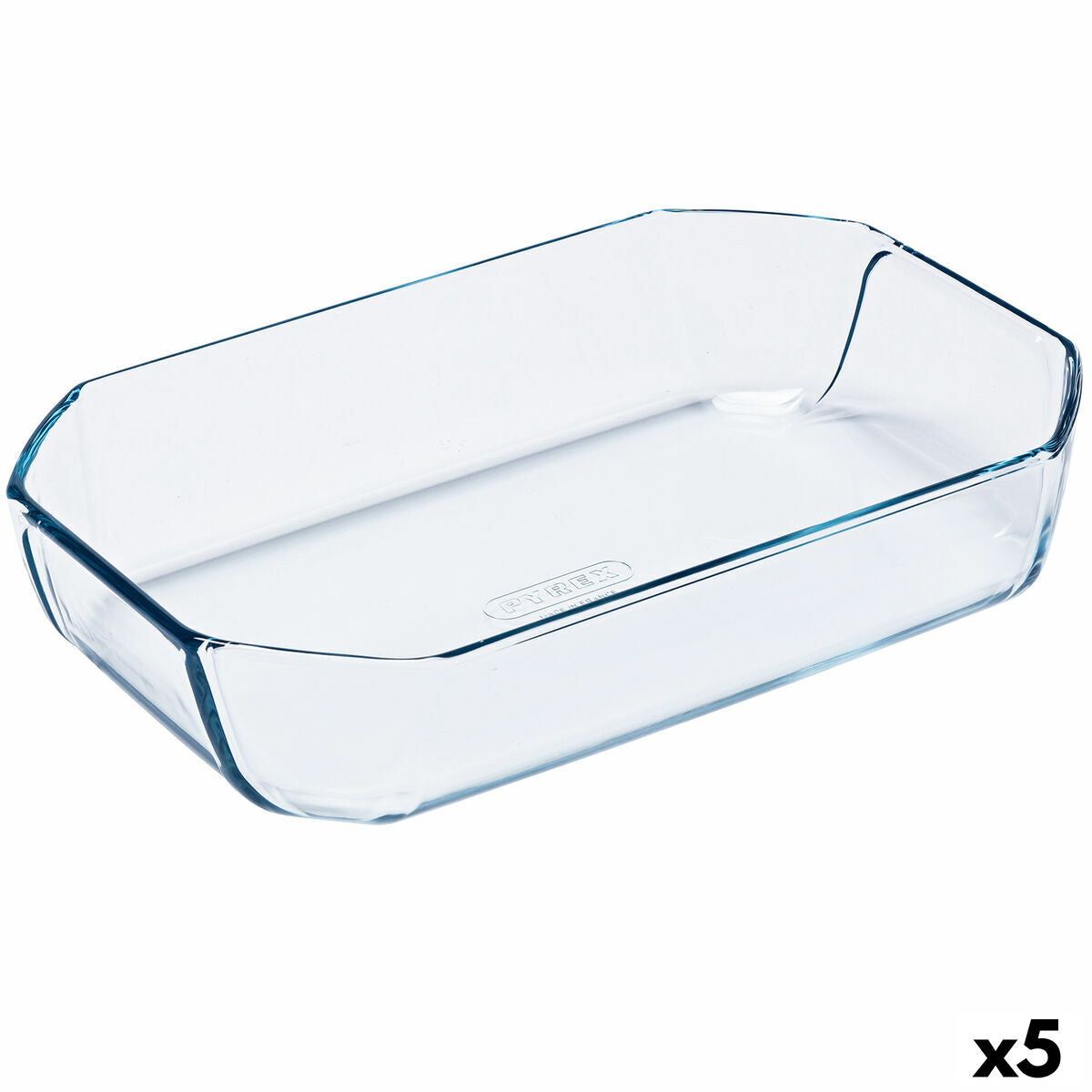 Oven Dish Pyrex Inspiration Transparent Glass Rectangular 30 x 20 x 6,45 cm (5 Units) Pyrex