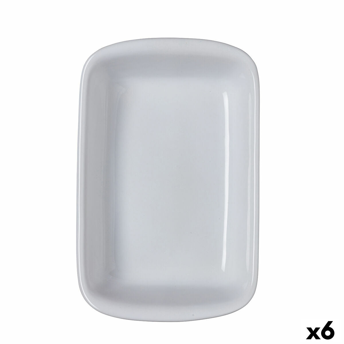 Oven Dish Pyrex Supreme White Ceramic Tempered glass Rectangular 30,2 x 20 x 7,4 cm (6 Units) Pyrex