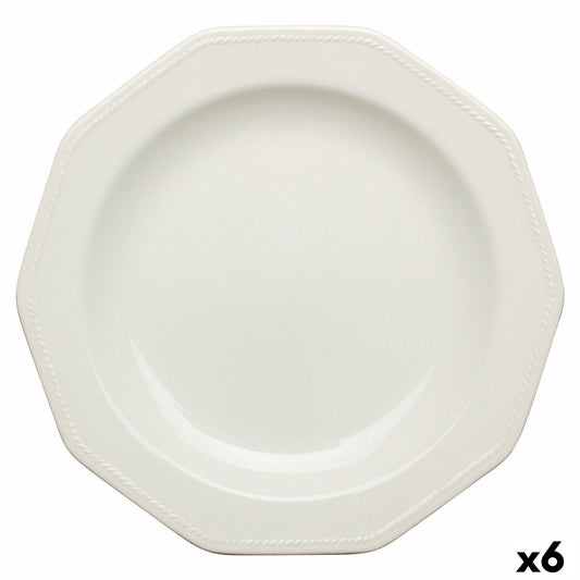 Flat plate Churchill Artic White Ceramic White China crockery Ø 27 cm (6 Units) Churchill