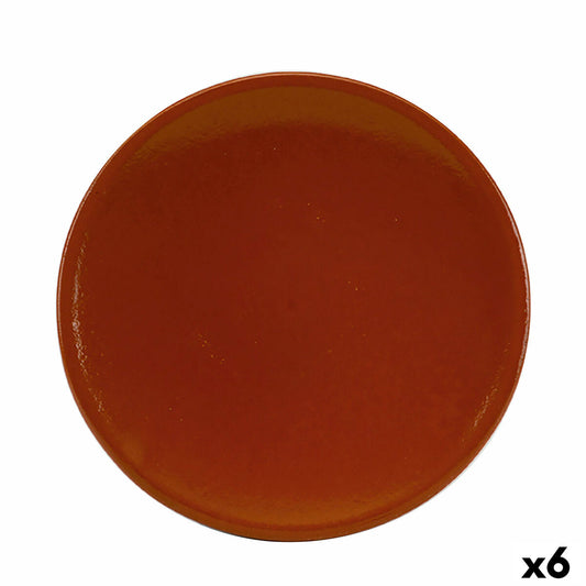 Tray Raimundo Barro Profesional Brown Ceramic Baked clay Ø 26 cm Refractor (6 Units) Raimundo