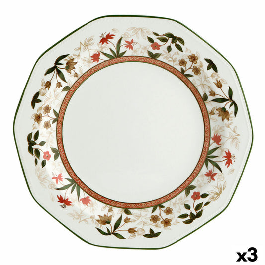 Serving Platter Queen´s By Churchill Assam Circular White Ceramic China crockery (3 Units) Queen´s