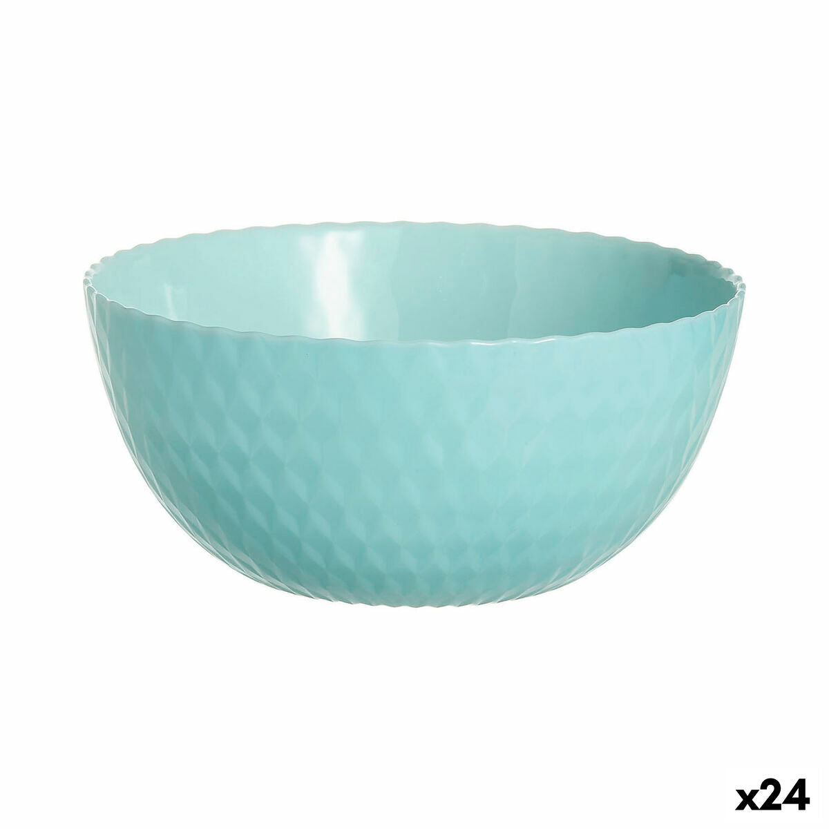 Bowl Luminarc Pampille Turquesa Turquoise Glass 13 cm (24 Units) Luminarc