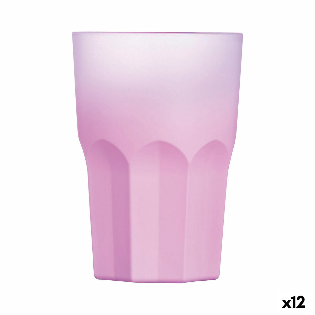 Glass Luminarc Summer Pop Pink Glass 12 Units 400 ml Luminarc